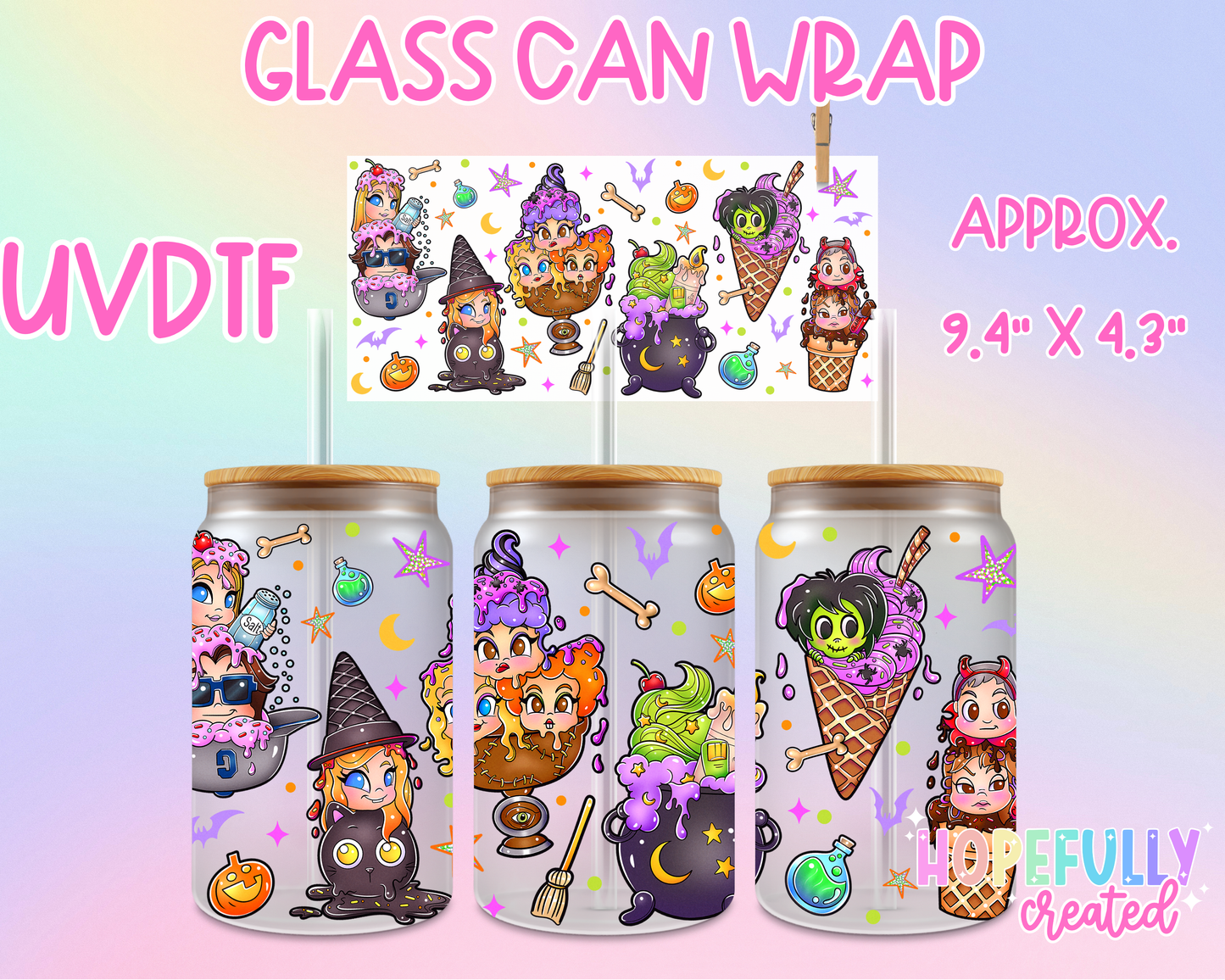 Hocus UVDTF Glass Can Wrap