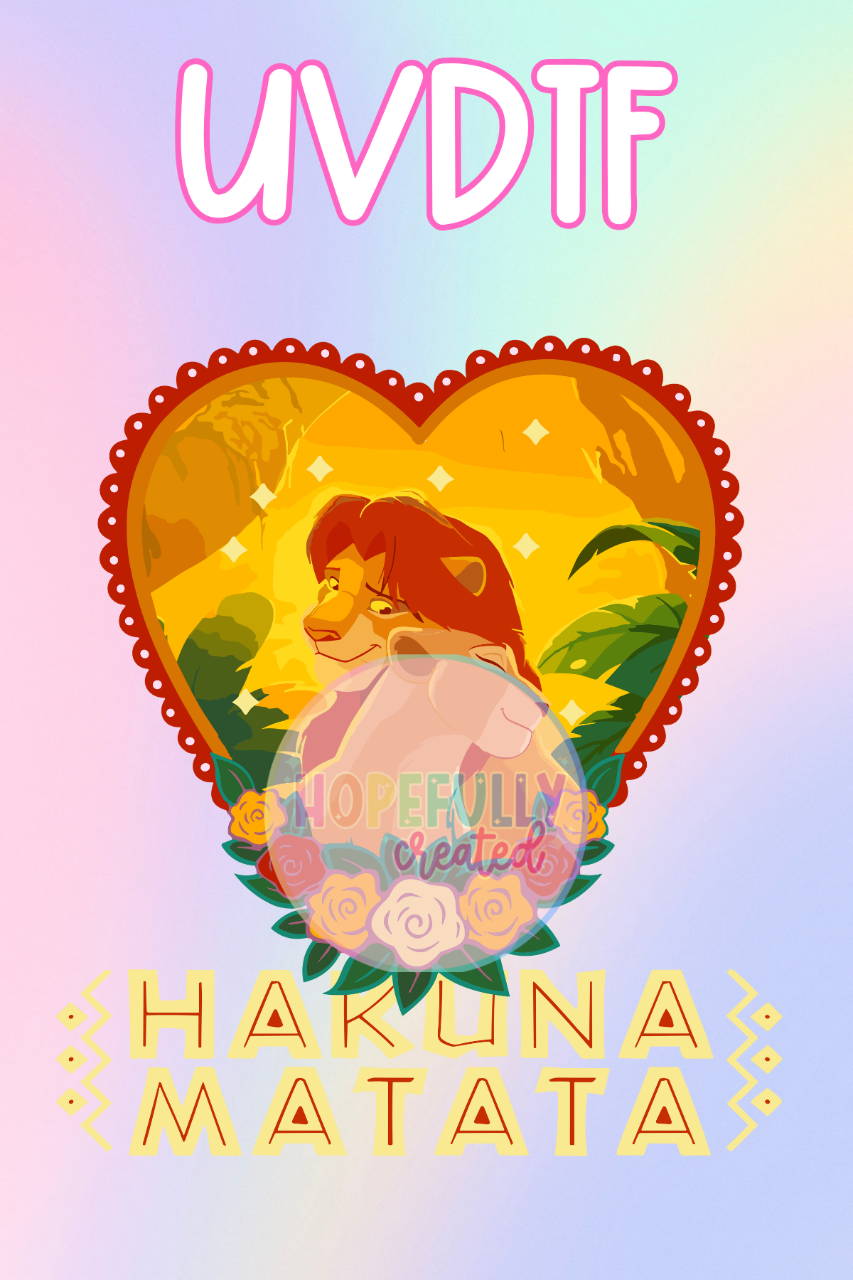 Hakuna Matata UVDTF Decal