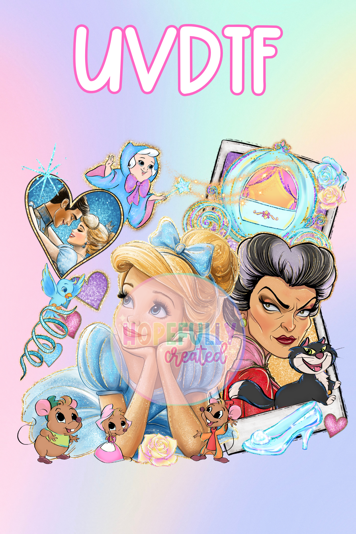 Cinderella UVDTF Decal