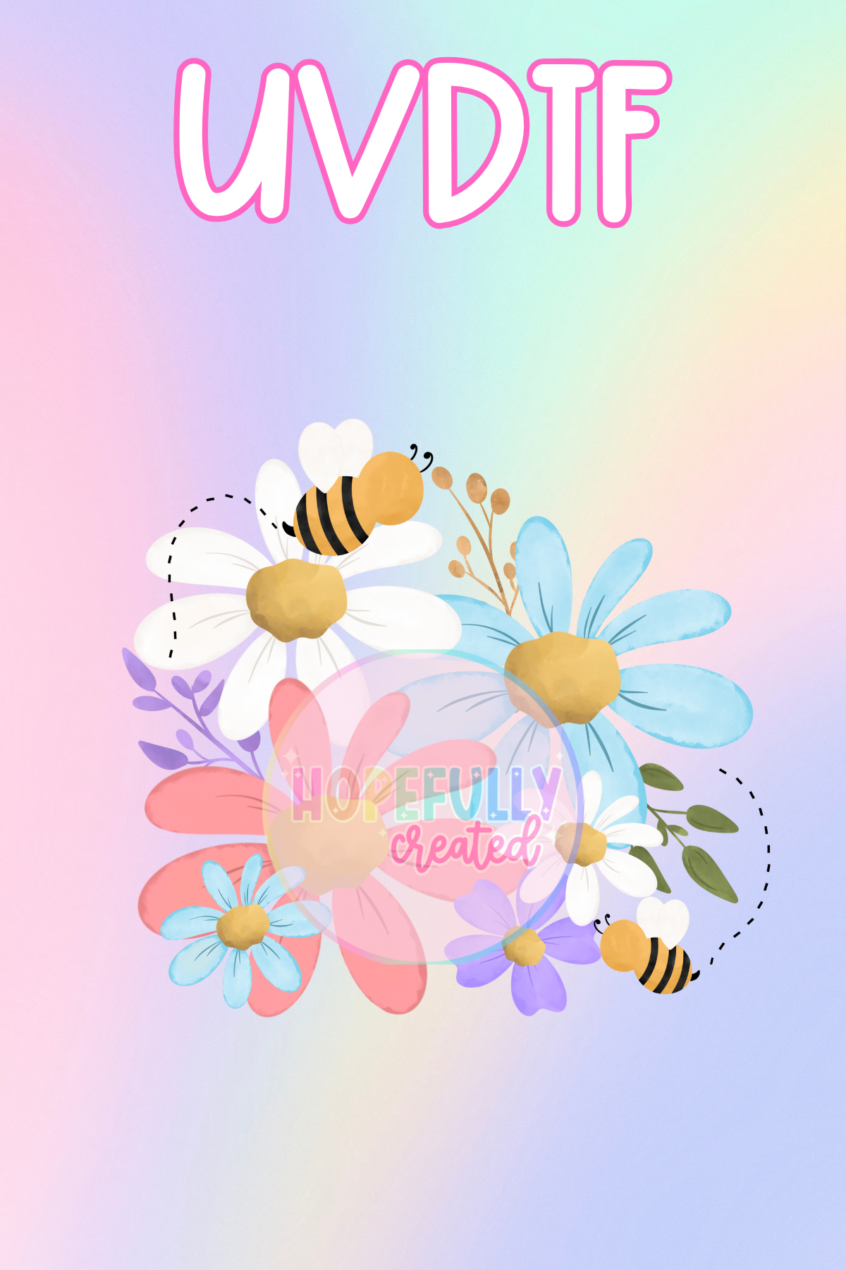 Flowers UVDTF Decal