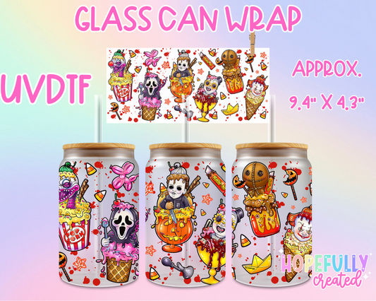 Horror Snacks UVDTF Glass Can Wrap