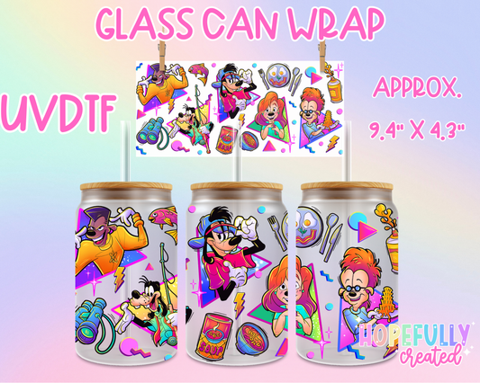 Goofy UVDTF Glass Can Wrap