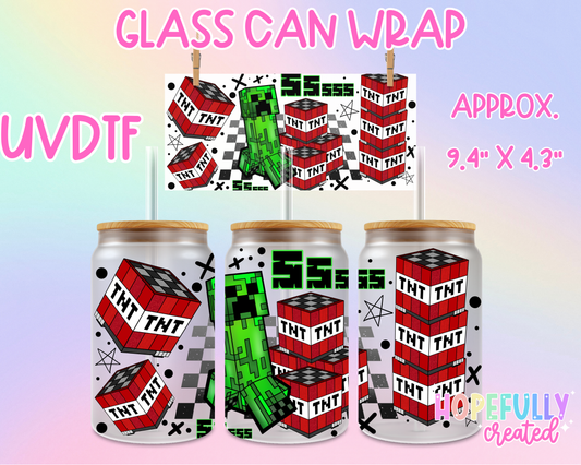 MineC  UVDTF Glass Can Wrap