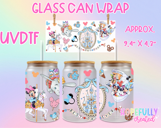 Magical  UVDTF Glass Can Wrap