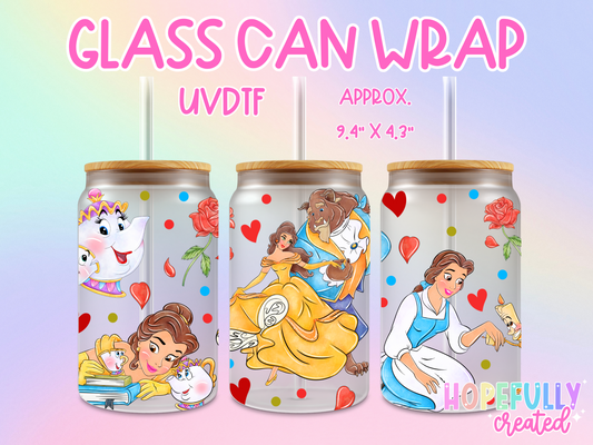 Beauty UVDTF Glass Can Wrap