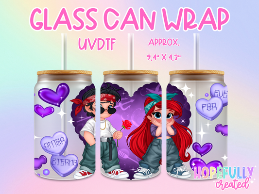 Cholo Princess UVDTF Glass Can Wrap