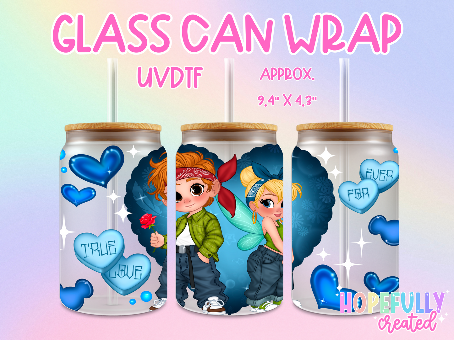 Cholo Princess UVDTF Glass Can Wrap