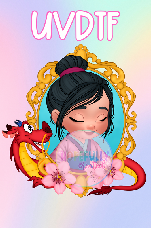 Mulan UVDTF Decal