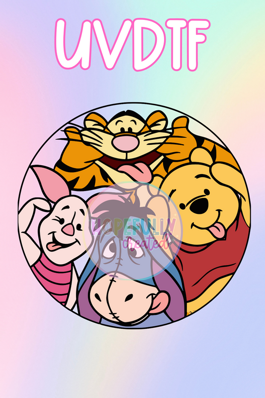 Pooh UVDTF Decal