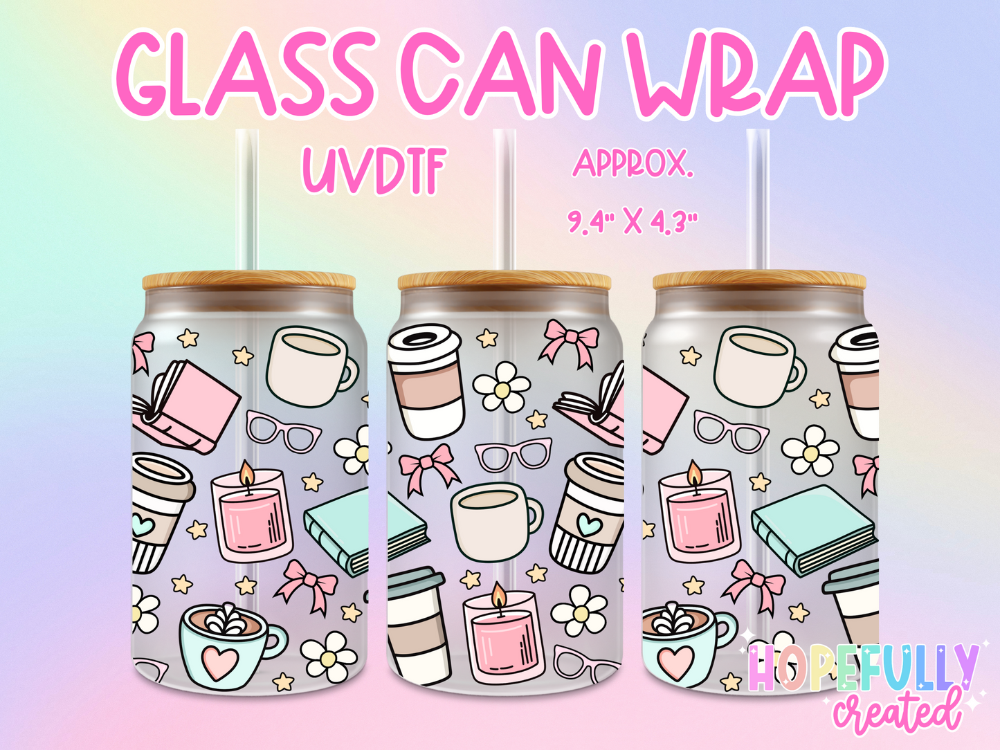 Cozy Era UVDTF Glass Can Wrap