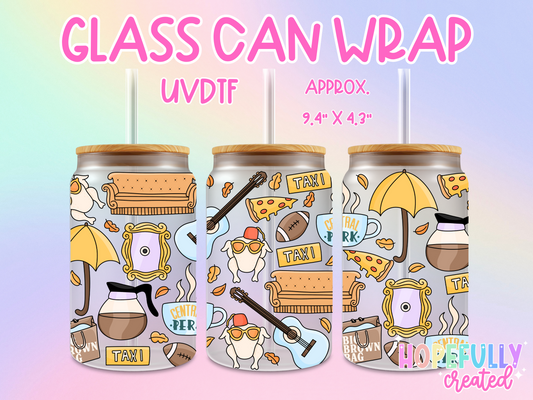 Friends UVDTF Glass Can Wrap