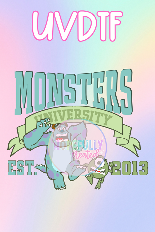 Monsters UVDTF Decal