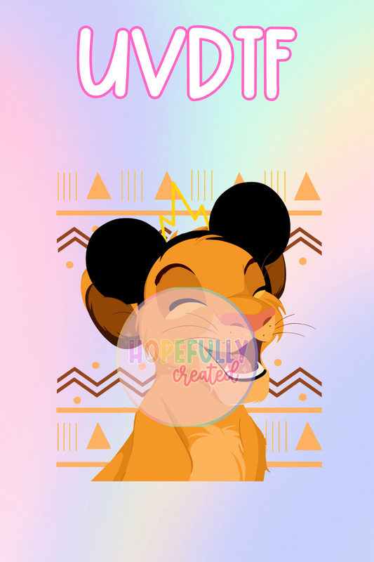 Lion UVDTF Decal