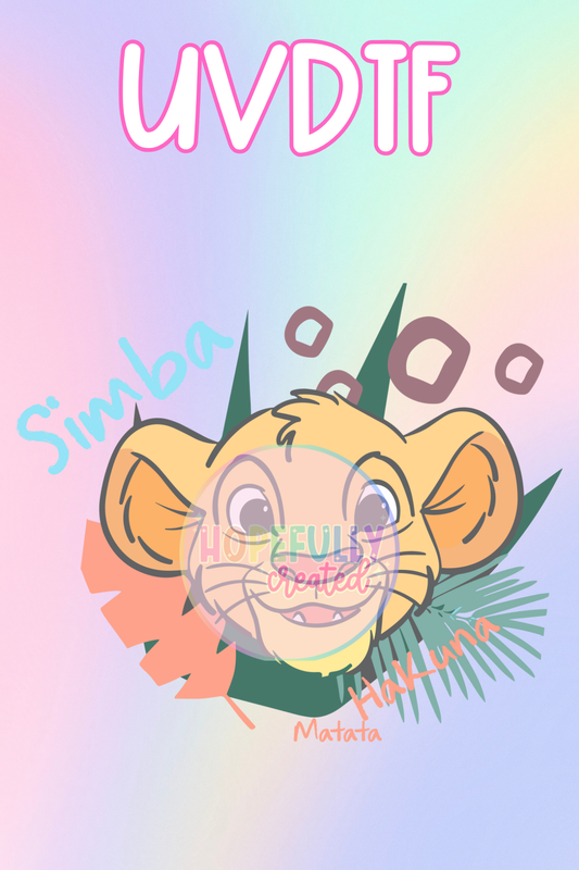Simba UVDTF Decal