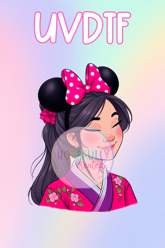 Princess UVDTF Decal