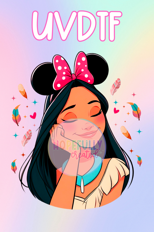 Princess UVDTF Decal