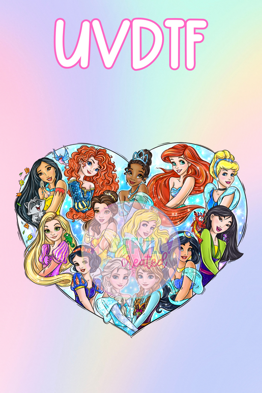 Princess UVDTF Decal