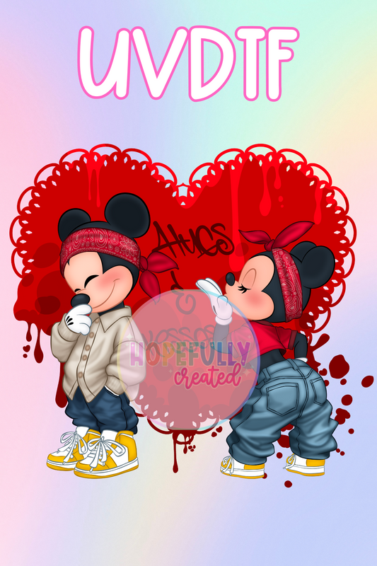 Mouse Love UVDTF Decal