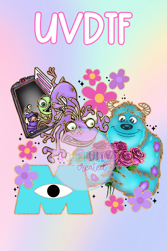 Monsters UVDTF Decal