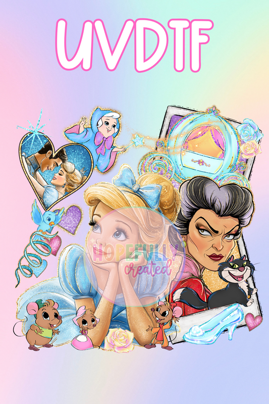 Cinderella UVDTF Decal