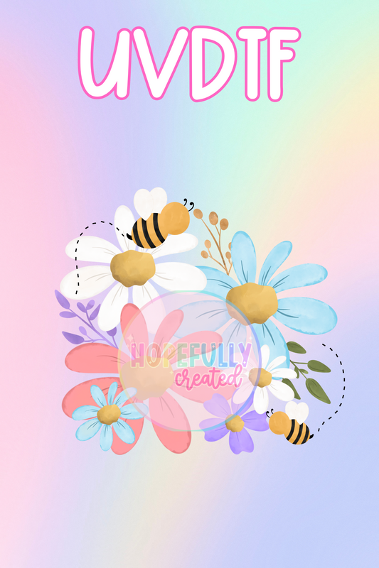 Flowers UVDTF Decal
