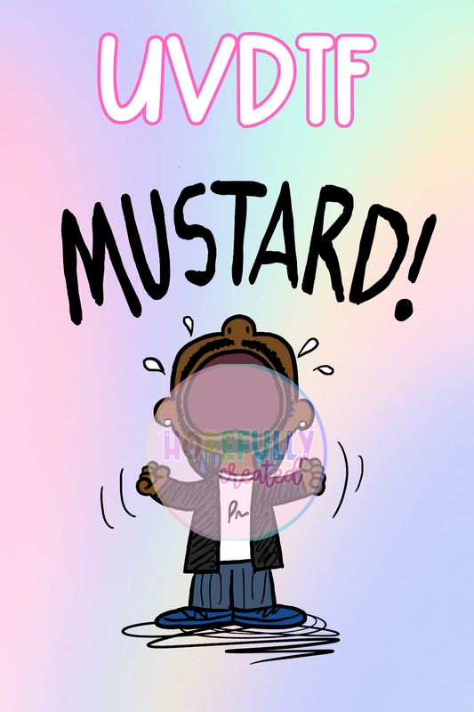 Mustard UVDTF Decal