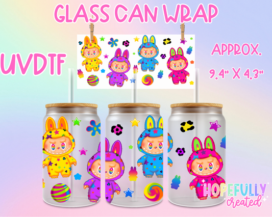 Labubu UVDTF Glass Can Wrap