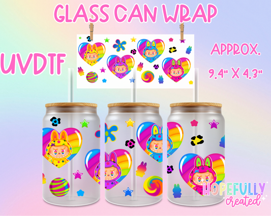 Labubu UVDTF Glass Can Wrap
