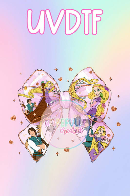 Tangled Bow UVDTF Decal