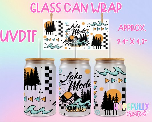 Lake Mode UVDTF Glass Can Wrap
