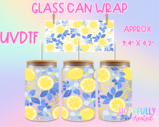 Lemons UVDTF Glass Can Wrap