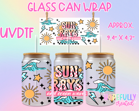 Sun Rays UVDTF Glass Can Wrap