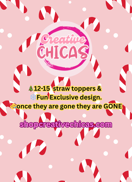 Christmas Straw Topper Suprise Box